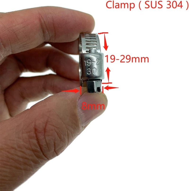 bekelan 25/32" (20mm) Black Universal Reinforced Silicone Coolant Cap With Clamp For bypass heater Vacuum Water Port Protective End Cap Kit - Image 3